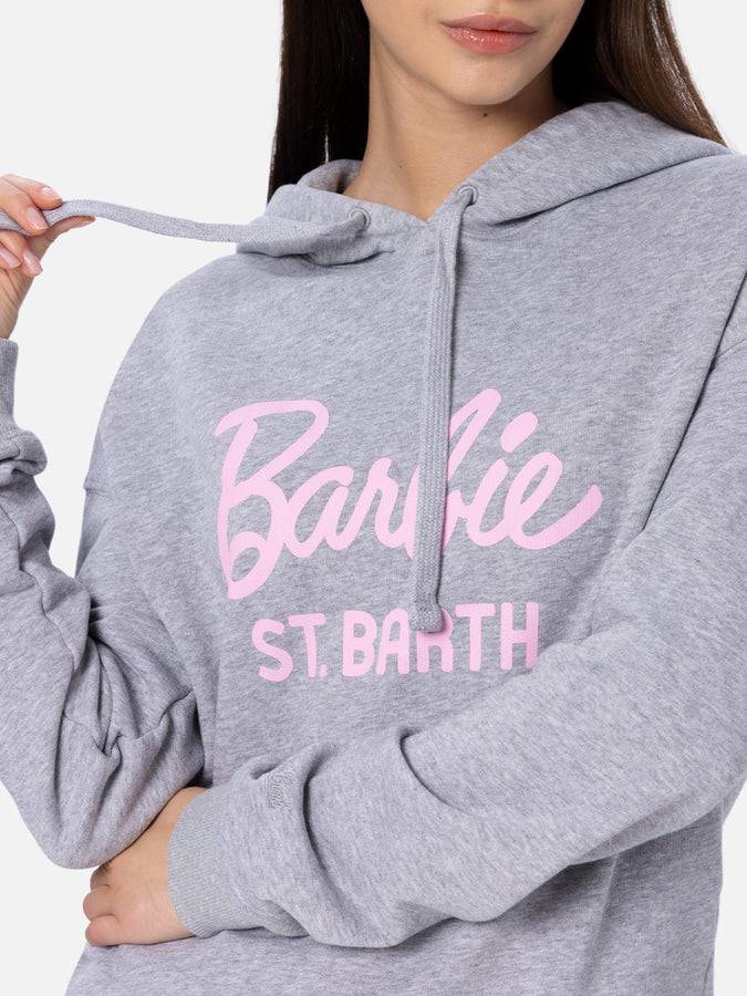 Mc2 Saint Barth Woman Cotton Hoodie Mindy With Barbie Logo | BARBIE SPECIAL EDITION