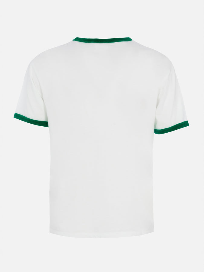 Mc2 Saint Barth Woman Cotton Jersey Crewneck T-shirt Emilie With Terry Details