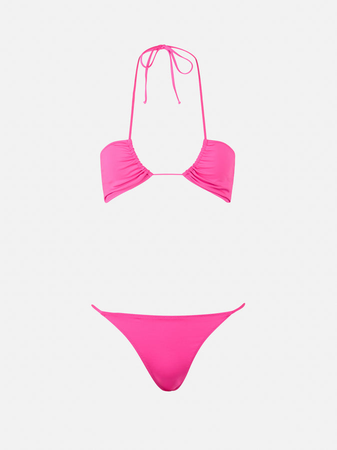 Mc2 Saint Barth Woman Fuchsia Bandeau Bikini Dahlia Jodene