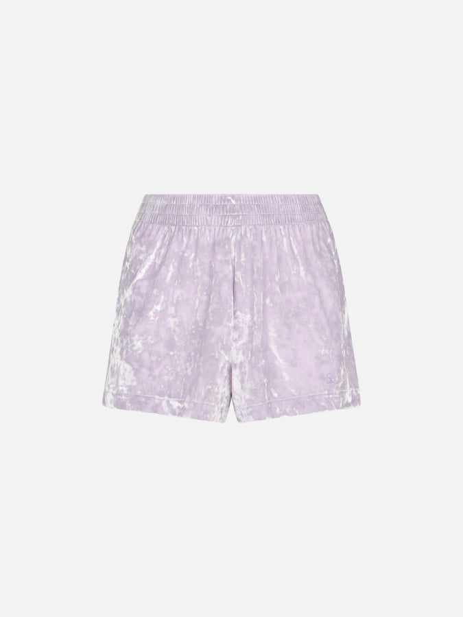 Mc2 Saint Barth Woman Lilac Chenille Pull Up Shorts Cate
