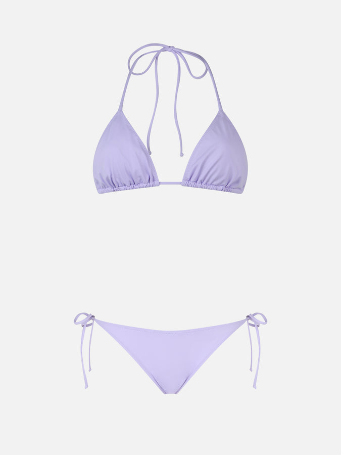 Mc2 Saint Barth Woman Lilac Classic Triangle Bikini Leah Virgo