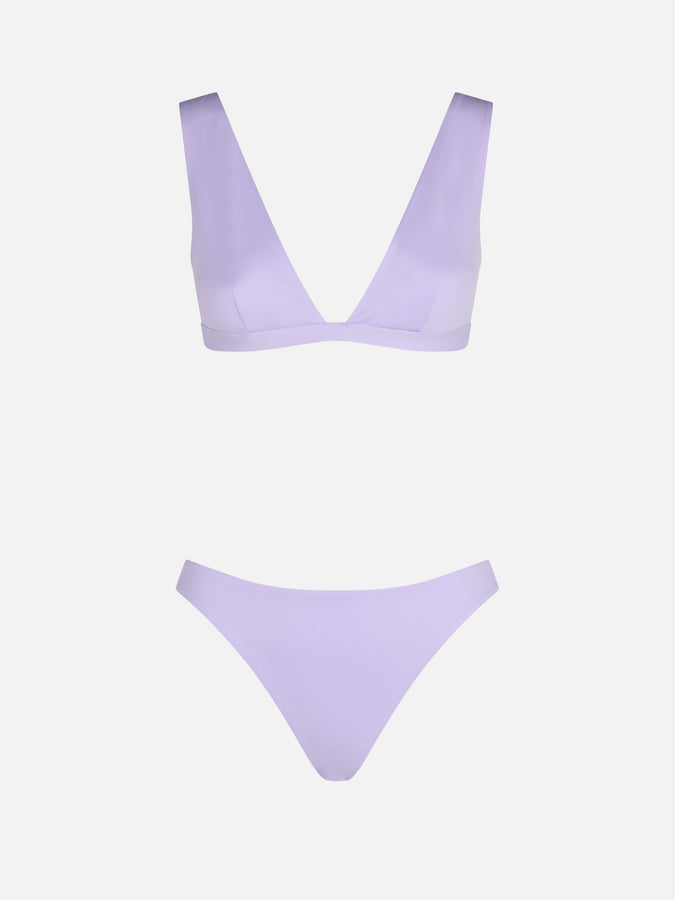 Mc2 Saint Barth Woman Lilac Heatsealed Scooped Bikini Ofelia Reanna