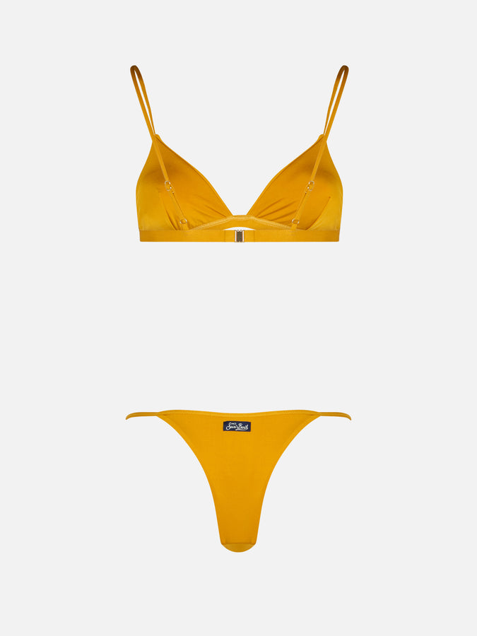 Mc2 Saint Barth Woman Ochre Yellow Triangle Bikini Brooke Jodene
