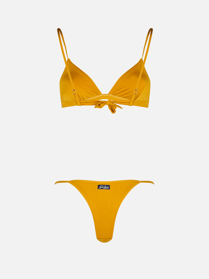 Mc2 Saint Barth Woman Ochre Yellow Triangle Bikini Lucile Jodene