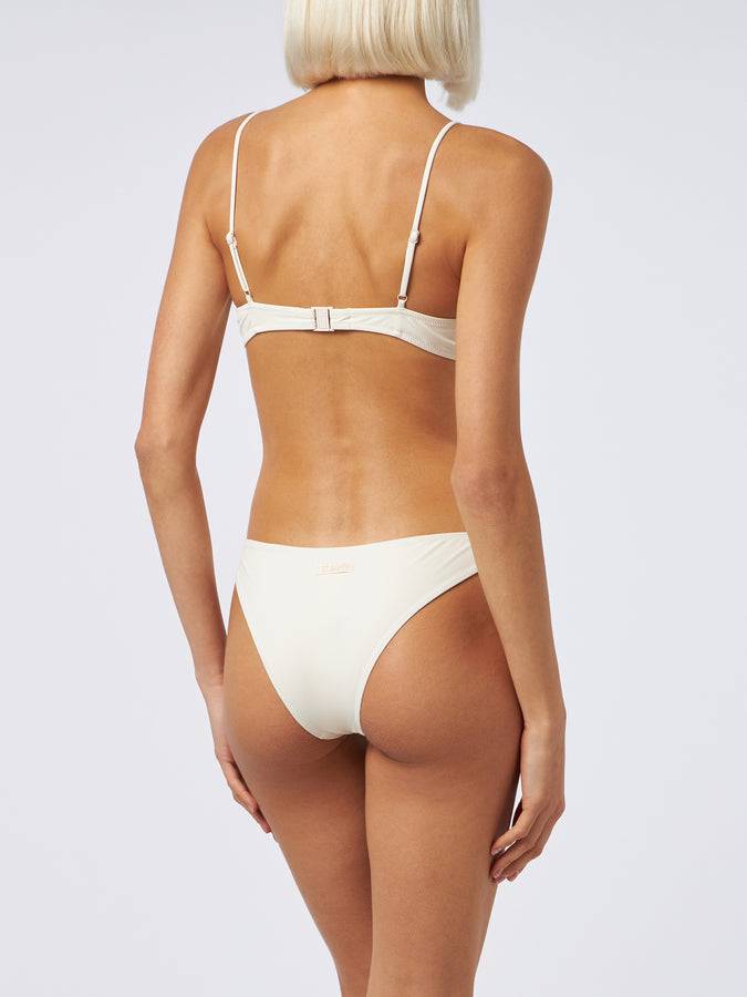 Mc2 Saint Barth Woman Off-white Underwired Bralette Bikini Salina Lido