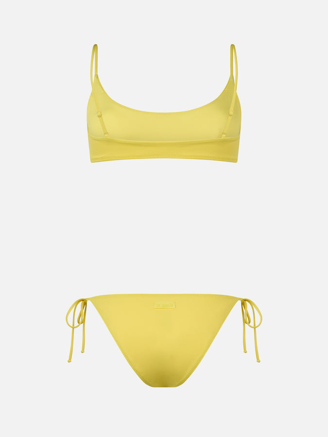 Mc2 Saint Barth Woman Pale Yellow Bralette Bikini Judy Virgo