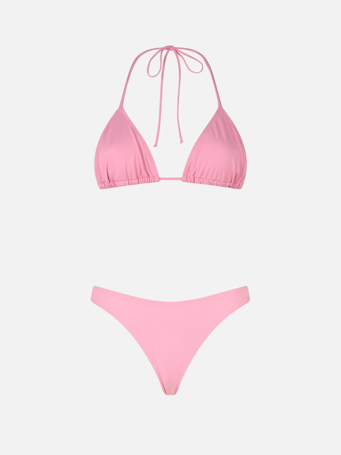 Mc2 Saint Barth Woman Pink Classic Triangle Bikini Leah Naomi