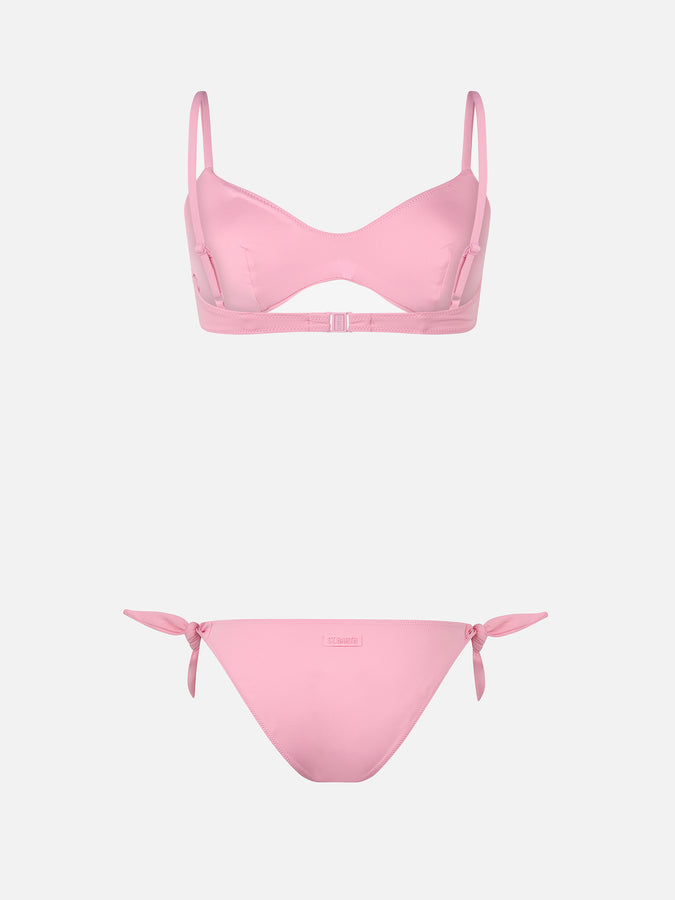 Mc2 Saint Barth Woman Pink Scoop Bralette Bikini May Yali