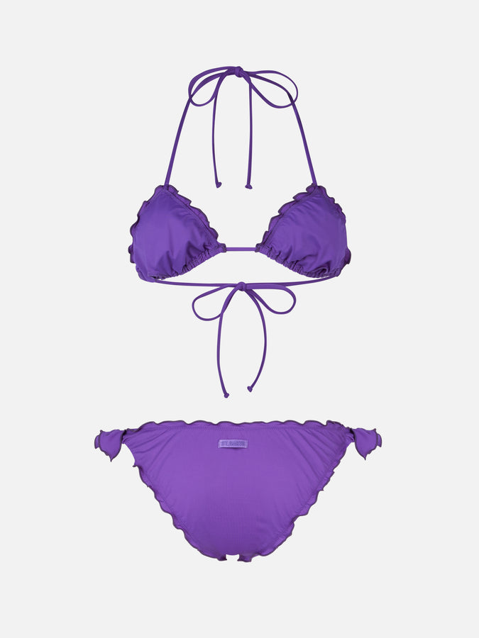 Mc2 Saint Barth Woman Purple Classic Triangle Bikini Sagittarius Moon