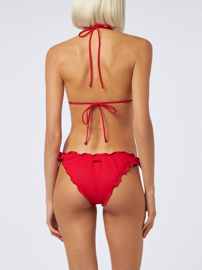 Mc2 Saint Barth Woman Red Classic Triangle Bikini Sagittarius Moon
