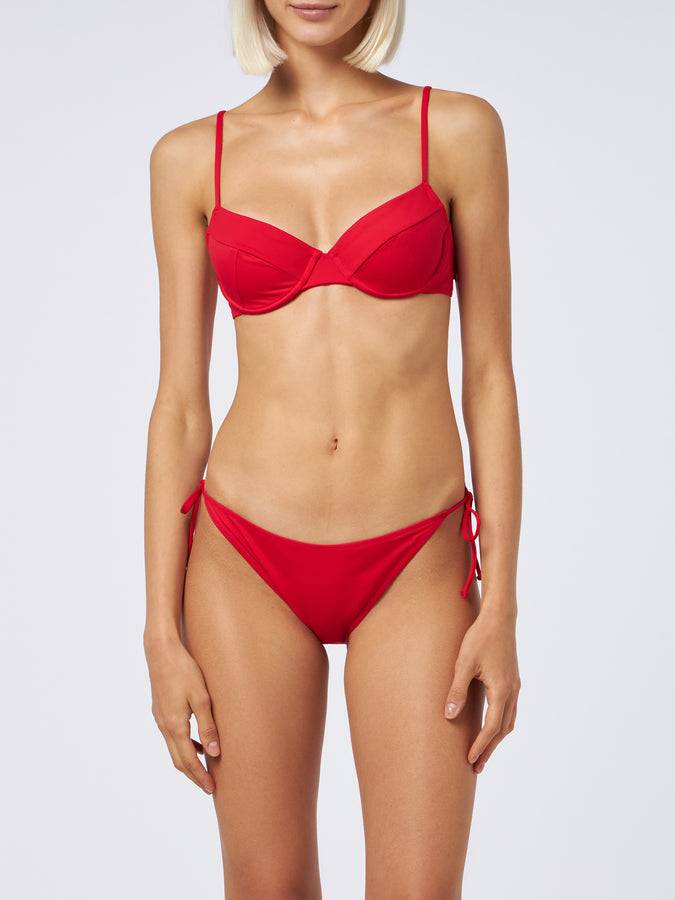 Mc2 Saint Barth Woman Red Underwired Bralette Bikini Bea Virgo