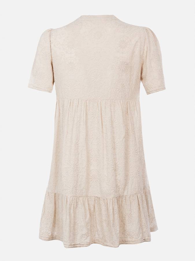 Mc2 Saint Barth Woman Sangallo Lace Cotton Short Dress Siara