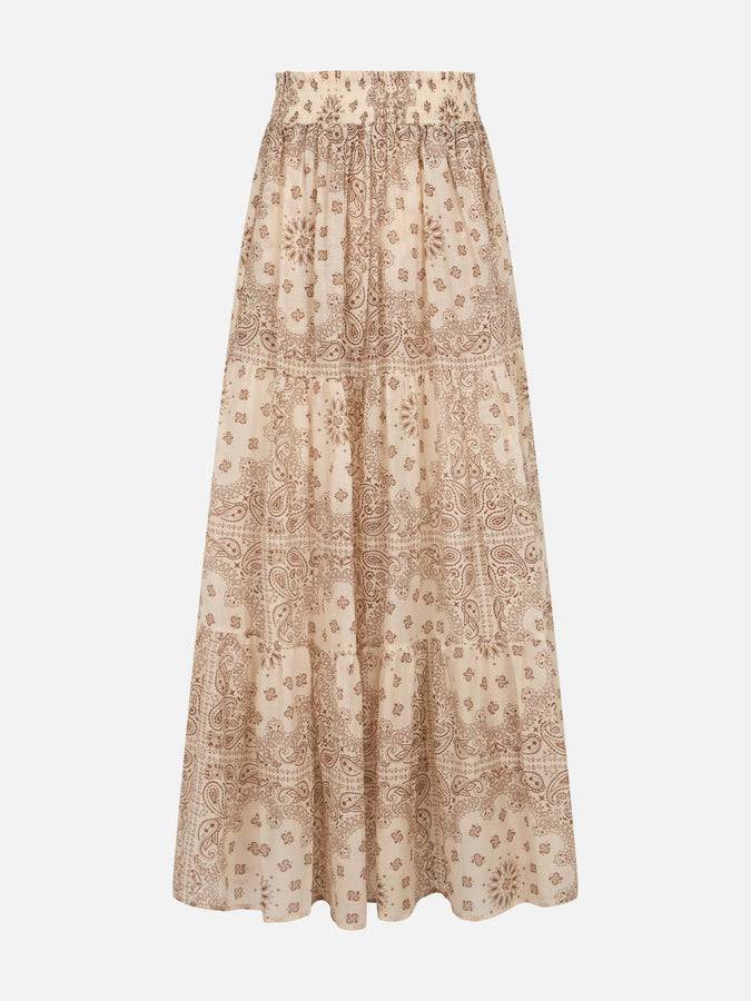 Mc2 Saint Barth Woman Silk Voile Pleated Long Skirt Cheyenne