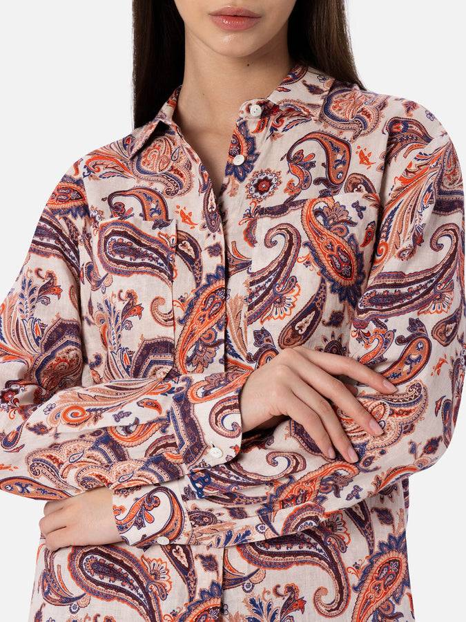 Mc2 Saint Barth Woman Texan Style Shirt Alodie With Pockets