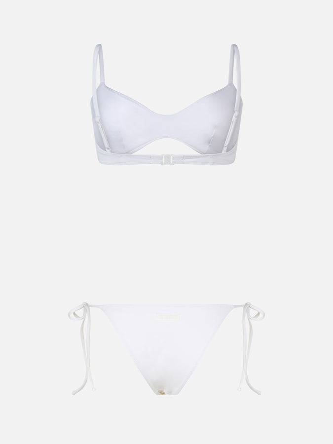 Mc2 Saint Barth Woman White Scoop Bralette Bikini May Lido