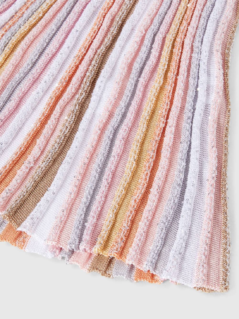 Missoni Abito A Maniche Corte In Maglia Di Viscosa Plissée