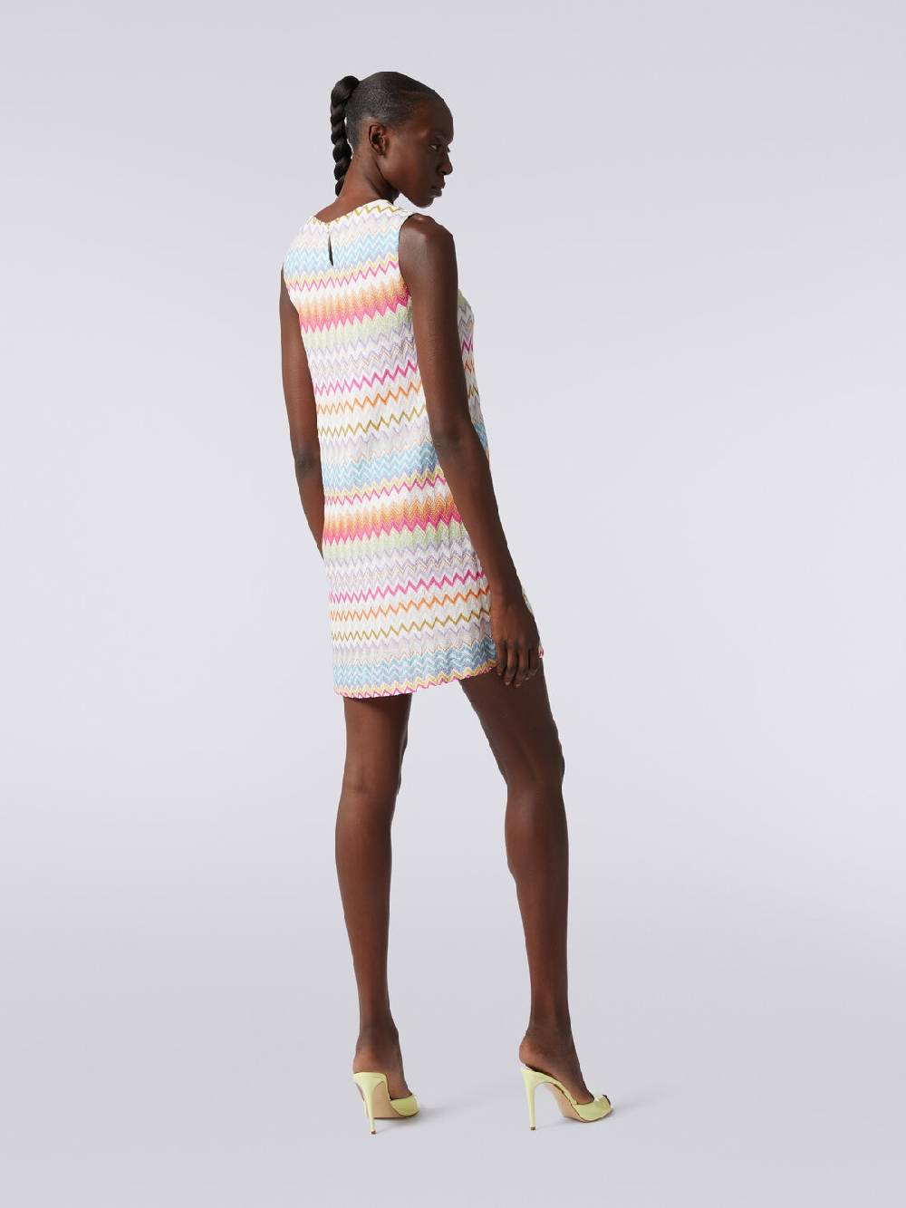 Missoni Abito A Sacchetto In Viscosa Zig Zag Con Lurex