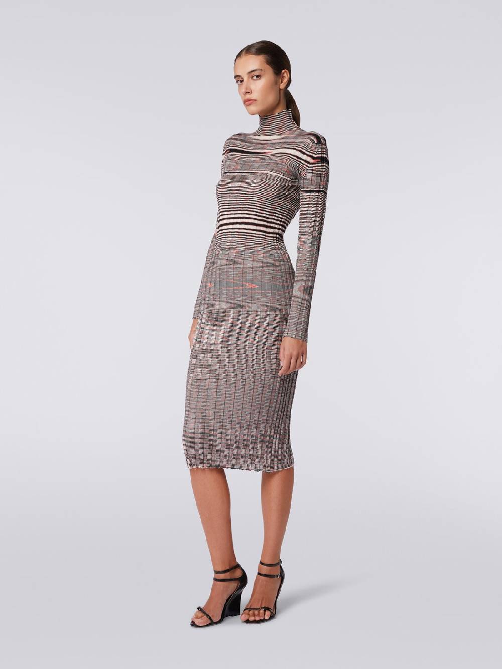 Missoni Abito Longuette Fiammato In Cachemire E Seta