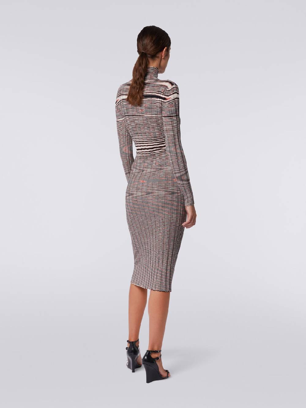 Missoni Abito Longuette Fiammato In Cachemire E Seta