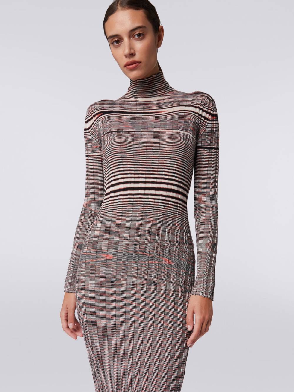 Missoni Abito Longuette Fiammato In Cachemire E Seta