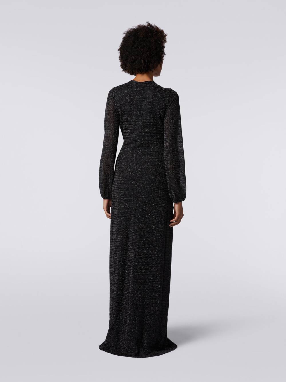 Missoni Abito Lungo Con Scollatura A V In Viscosa Lamé