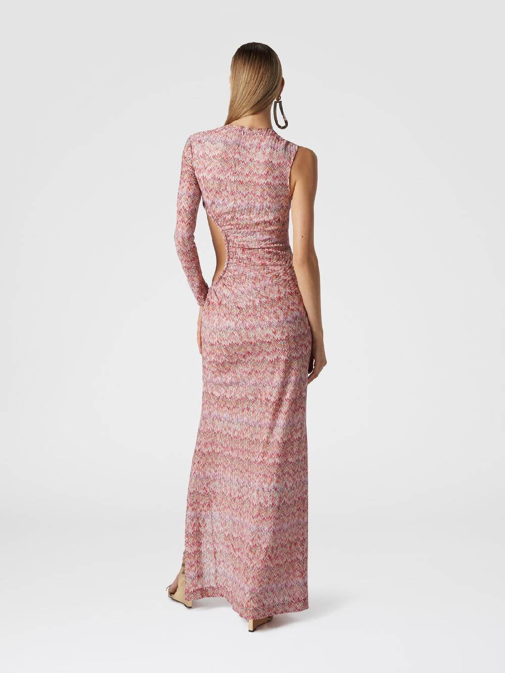 Missoni Abito Lungo Monospalla Con Dettaglio Cut-out E Spacco