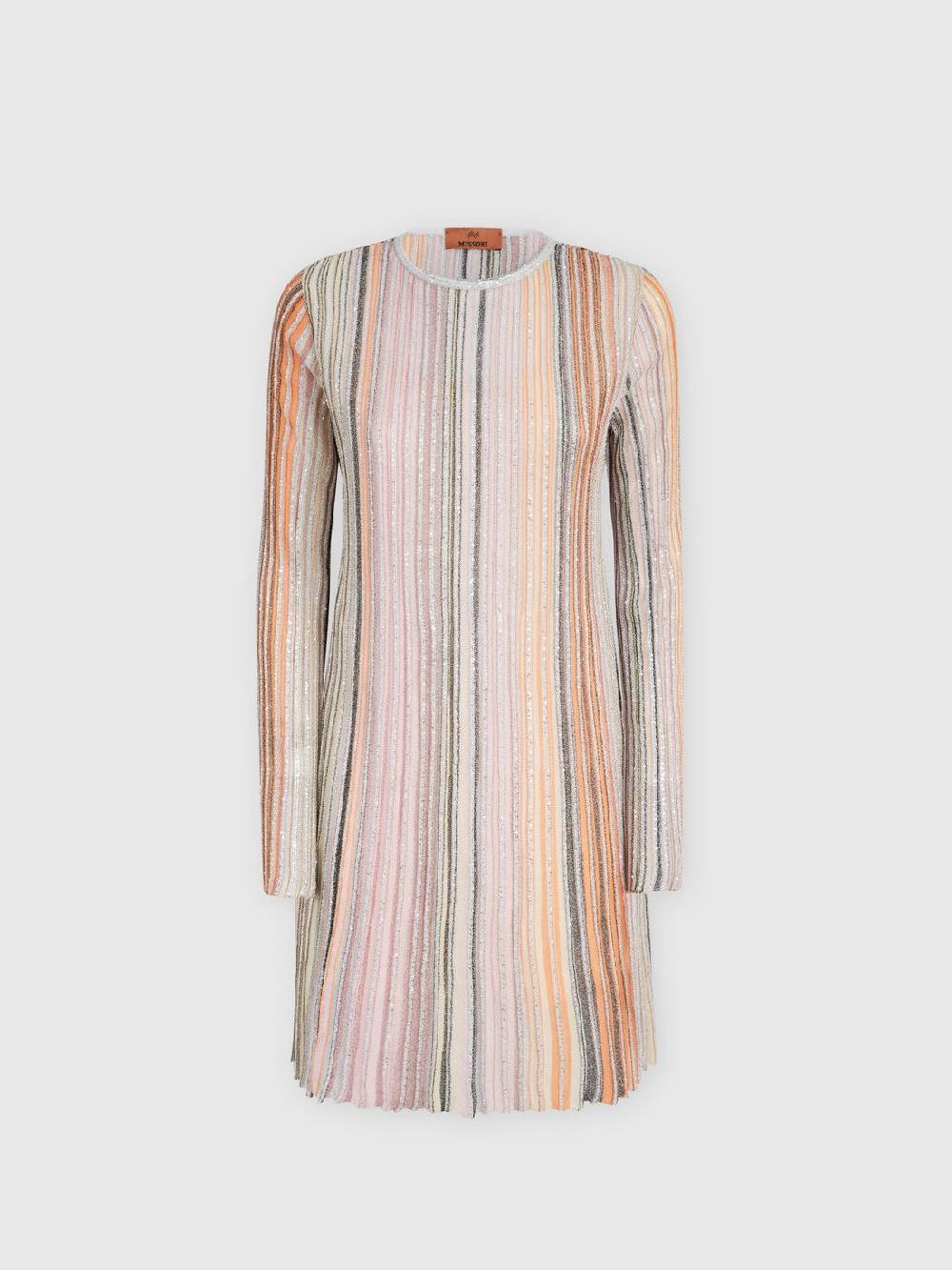 Missoni Abito Plissée Parzialiazzato Con Paillettes