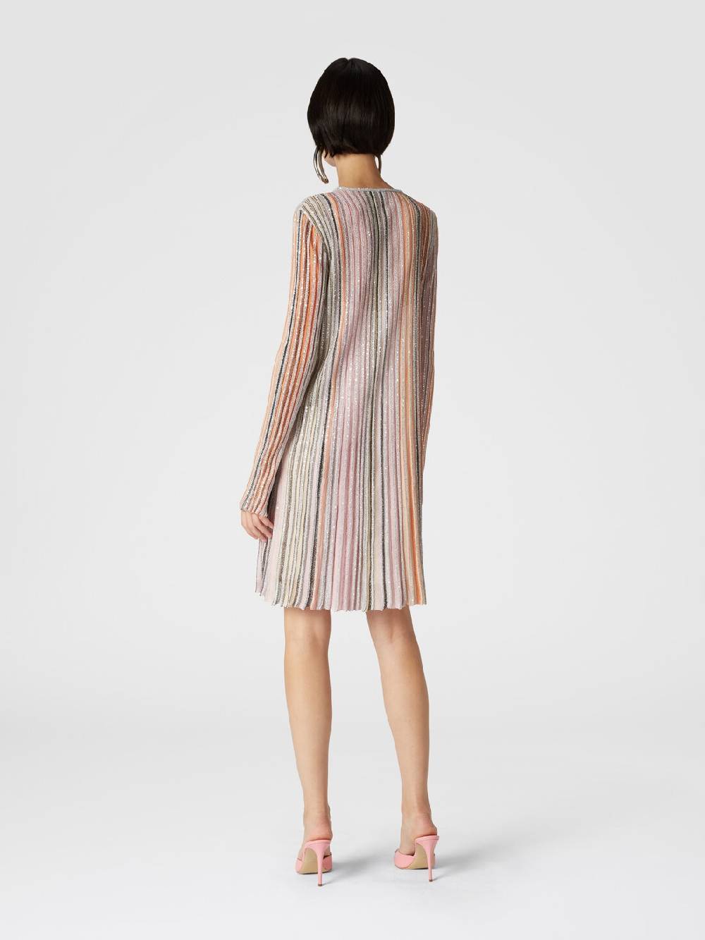 Missoni Abito Plissée Parzialiazzato Con Paillettes