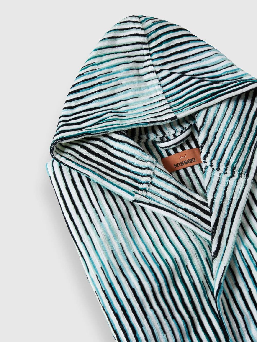 Missoni Accappatoio Arpeggio In Spugna Di Cotone Fiammata