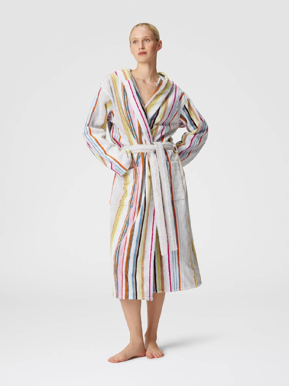 Missoni Accappatoio Moonshadow in spugna di cotone con lurex