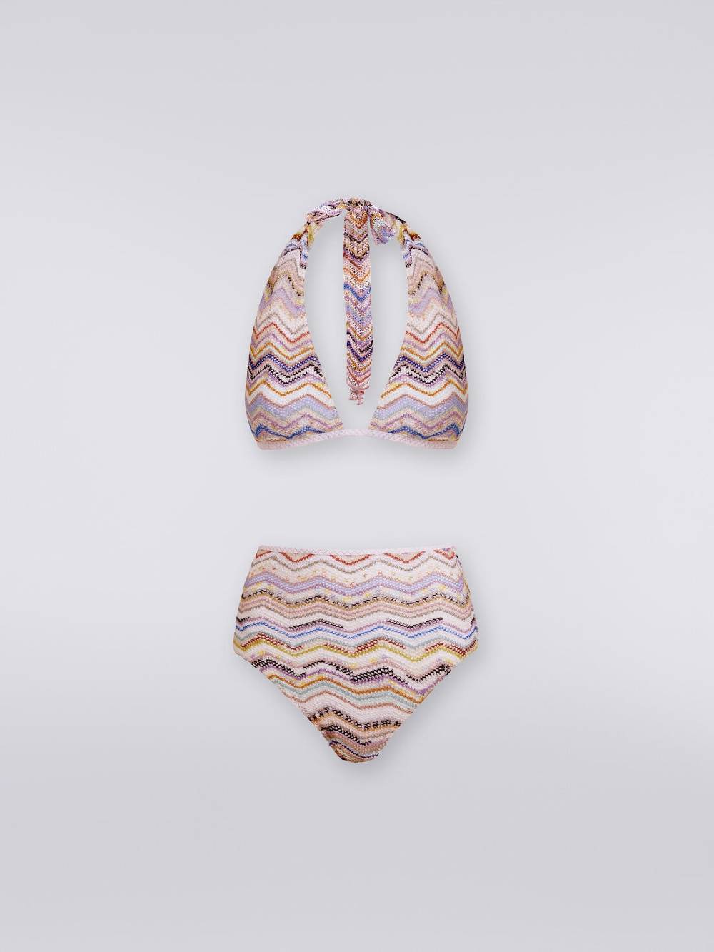 Missoni Bikini In Crochet Con Lurex E Slip A Vita Alta