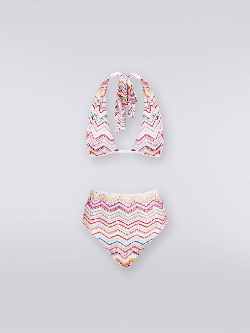 Missoni Bikini In Crochet Con Lurex E Slip A Vita Alta