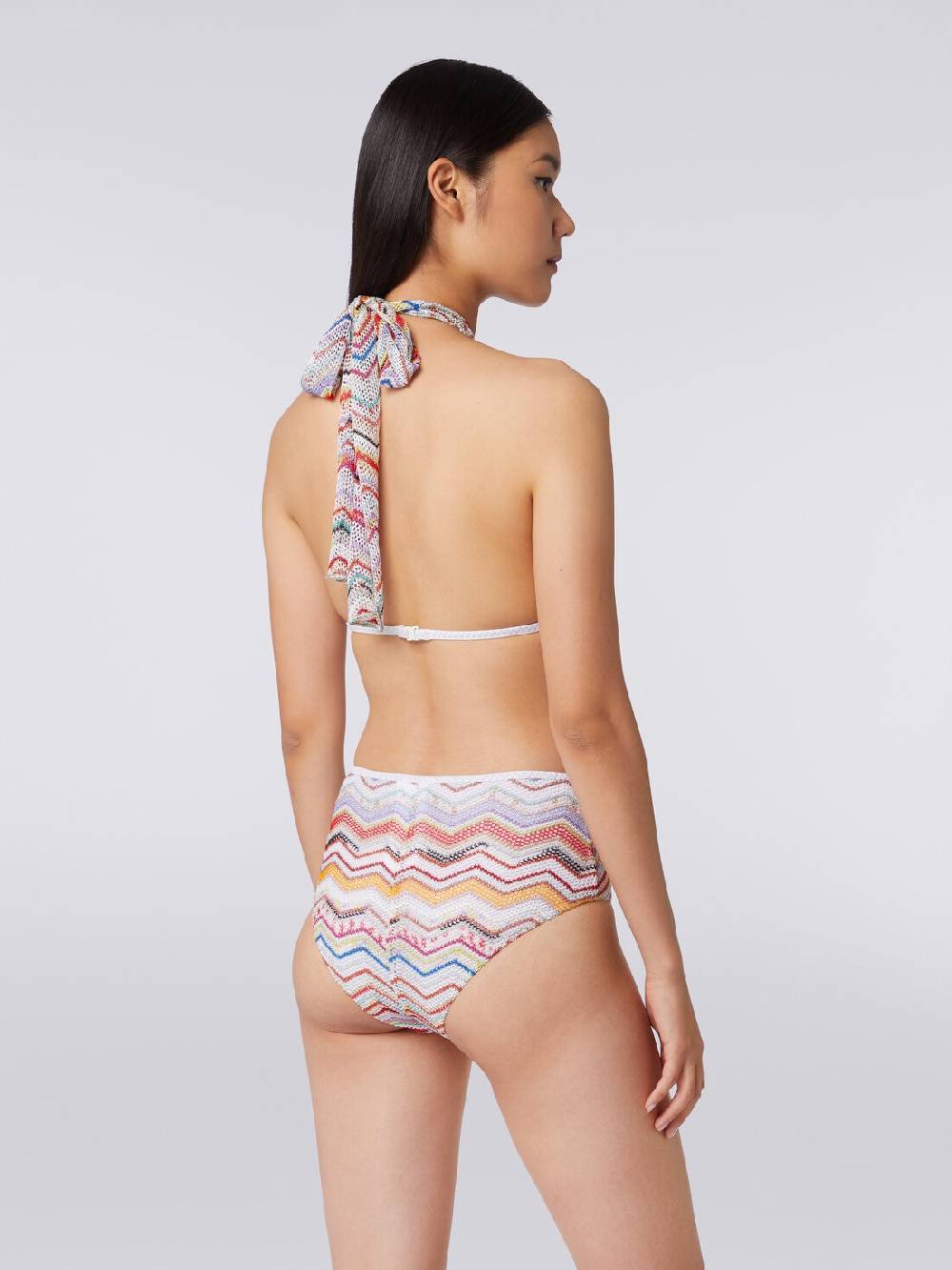 Missoni Bikini In Crochet Con Lurex E Slip A Vita Alta