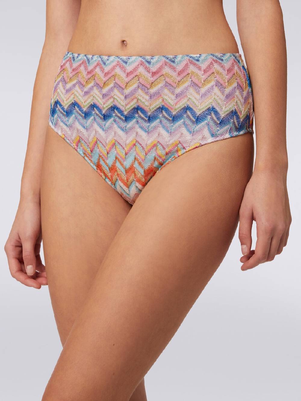Missoni Bikini In Viscosa E Lurex Con Top Torchon E Slip Alto