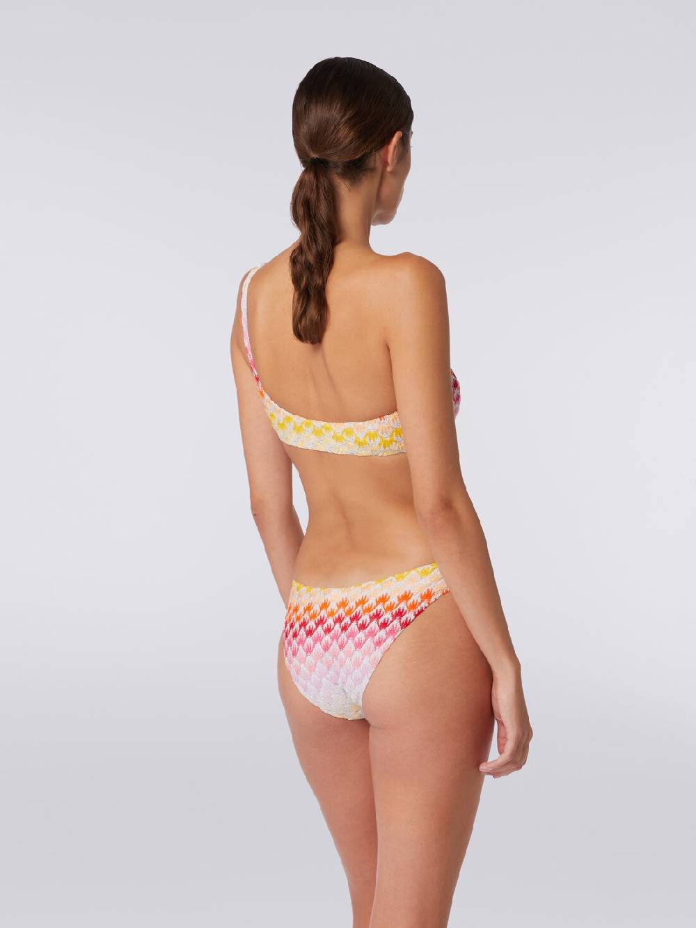 Missoni Bikini Monospalla Effetto Pizzo Dégradé Con Lurex