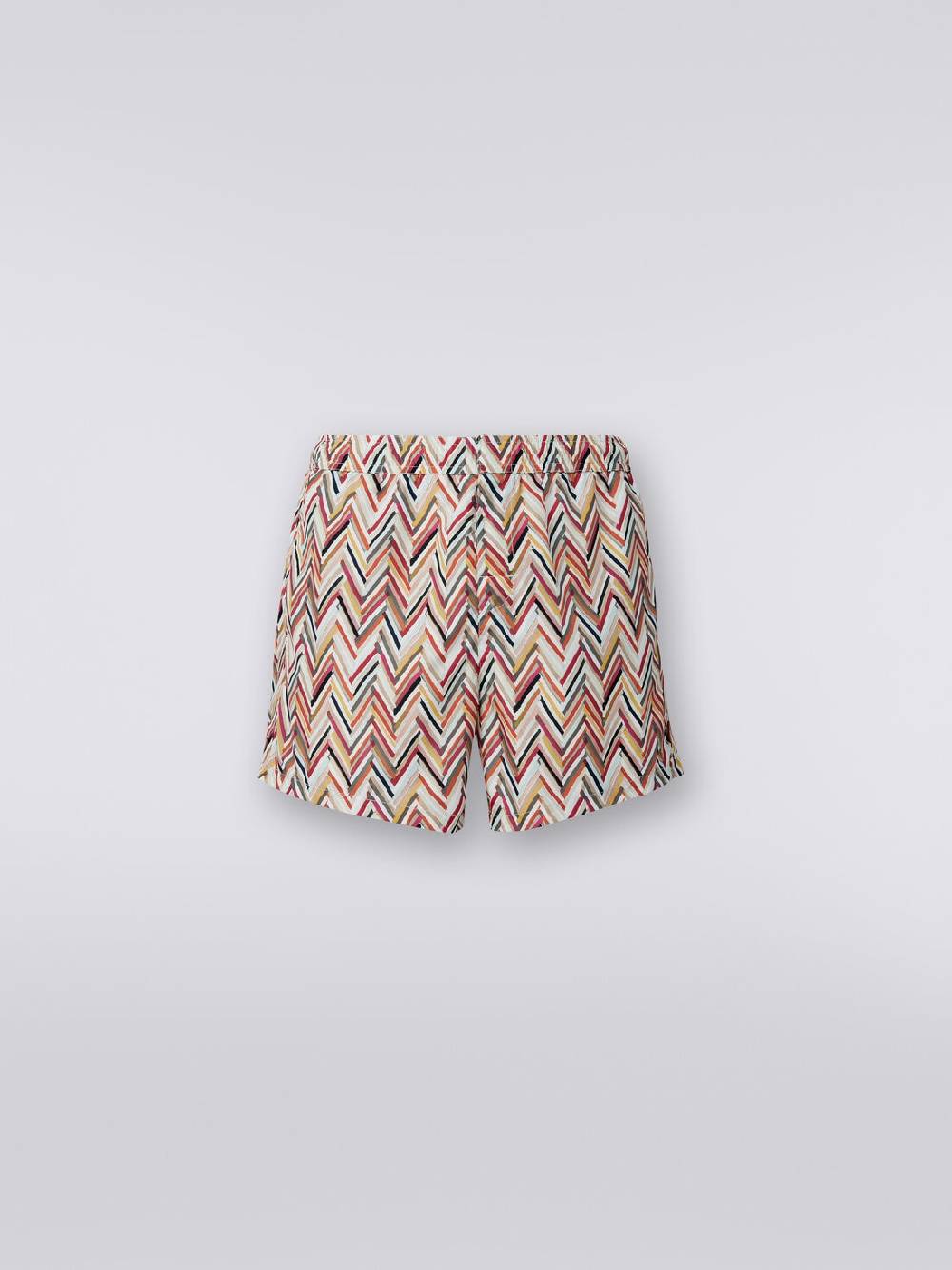 Missoni Boxer Mare Con Stampa Zig Zag Effetto Spennellate