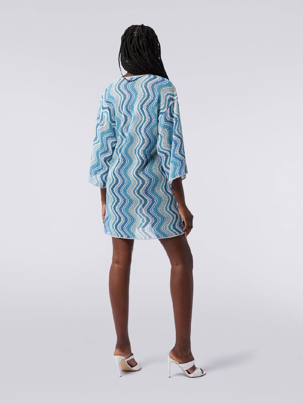 Missoni Caftano Copricostume Corto Con Allacciatura Intrecciata