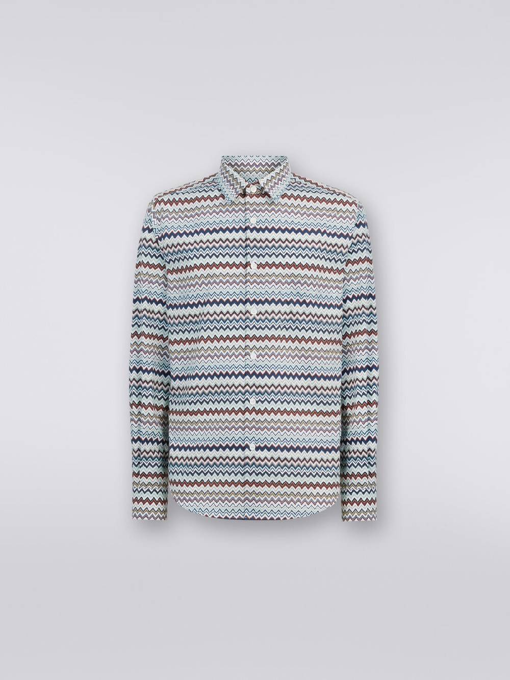 Missoni Camicia A Maniche Lunghe Con Stampa Zig Zag