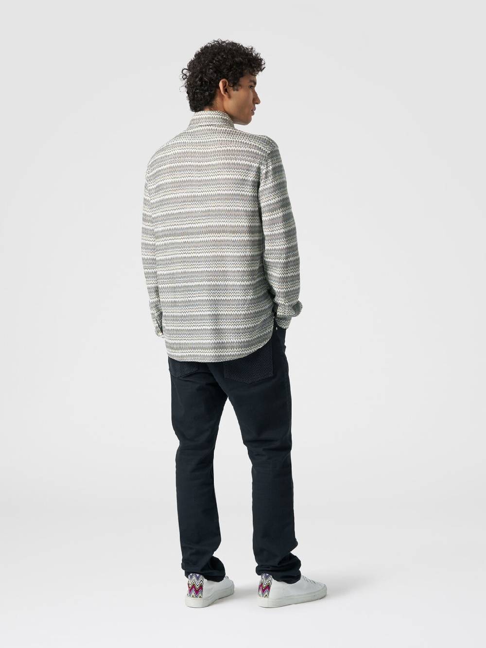 Missoni Camicia A Maniche Lunghe In Misto Viscosa Chevron