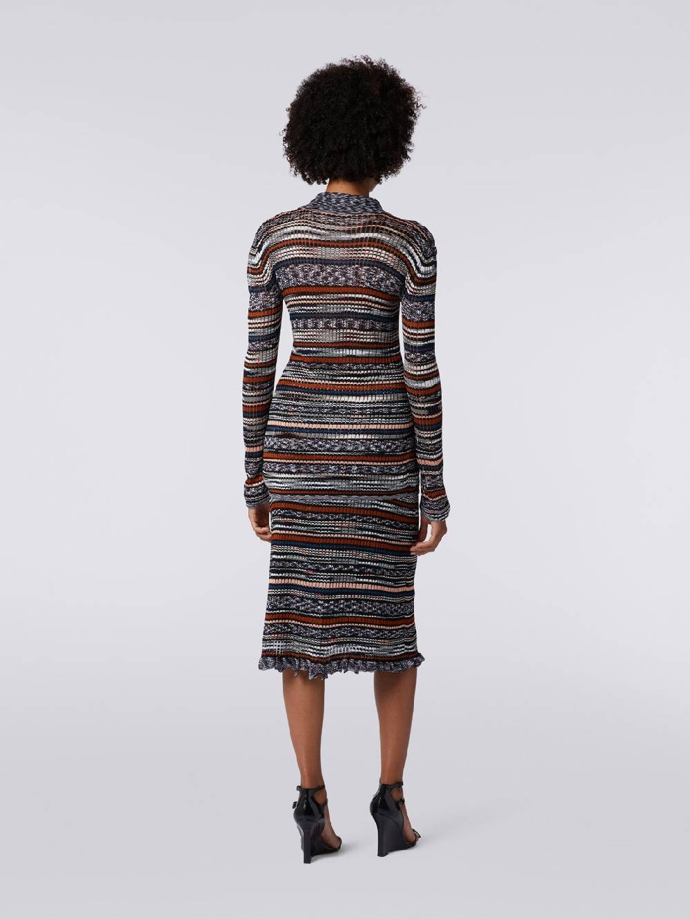 Missoni Camicia In Maglia Di Viscosa A Costine Fiammata