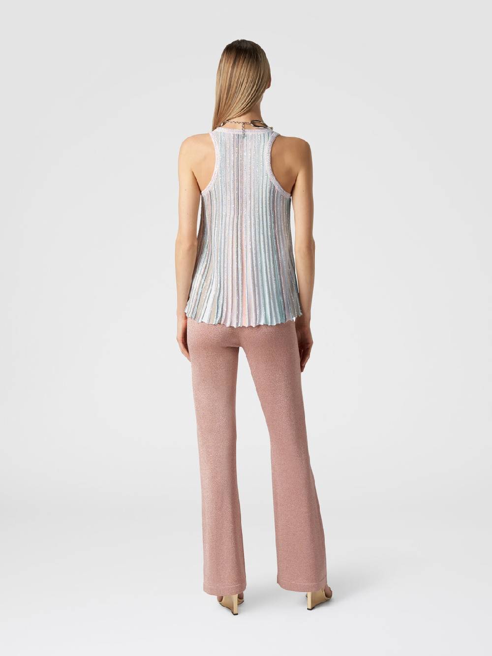 Missoni Canottiera In Maglia A Righe Verticali Con Paillettes