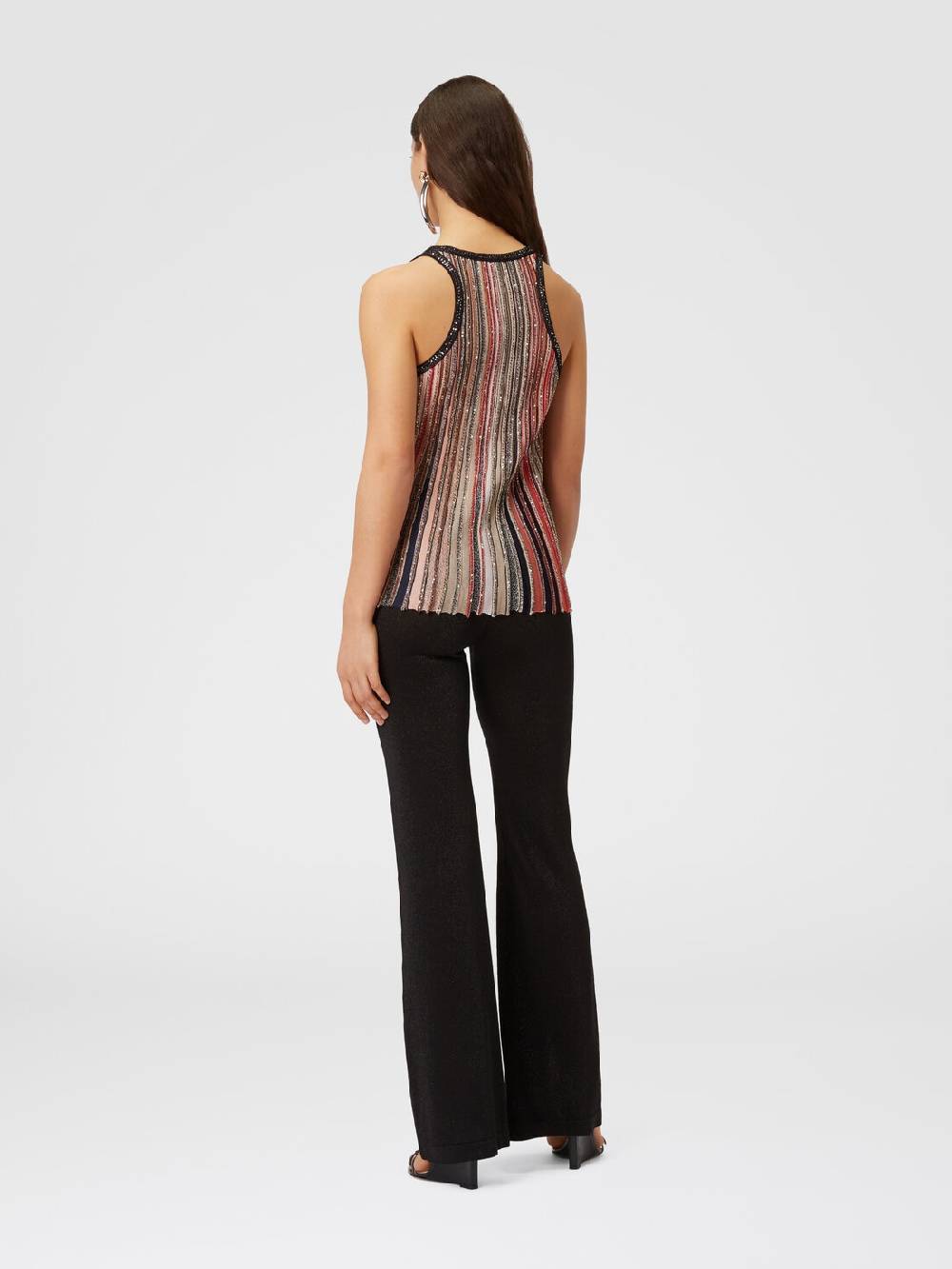 Missoni Canottiera In Maglia A Righe Verticali Con Paillettes