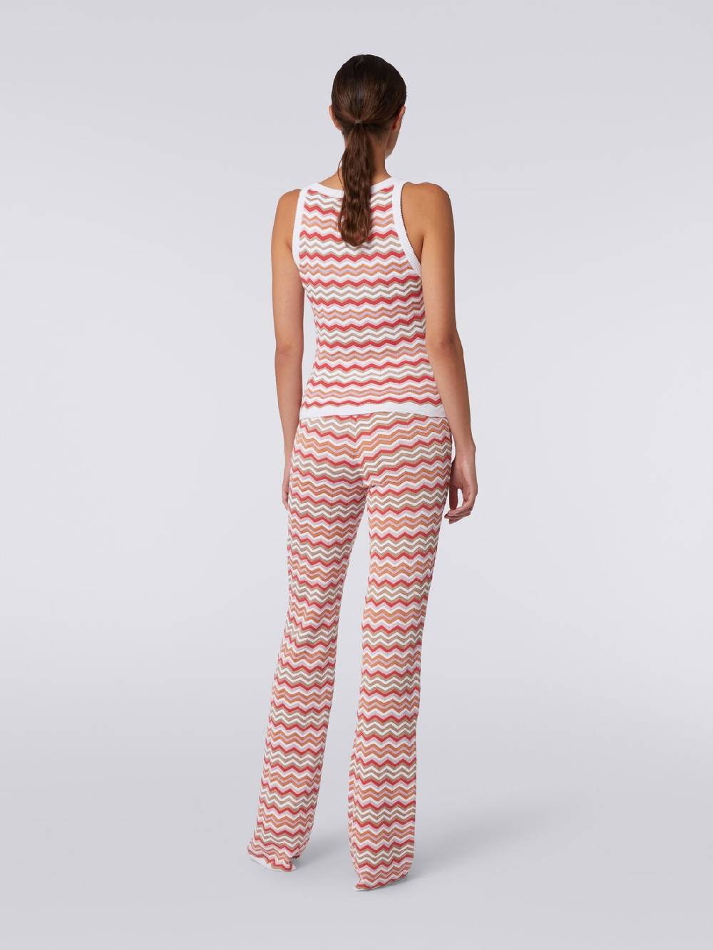 Missoni Canottiera In Maglia Di Cotone E Viscosa Zig Zag