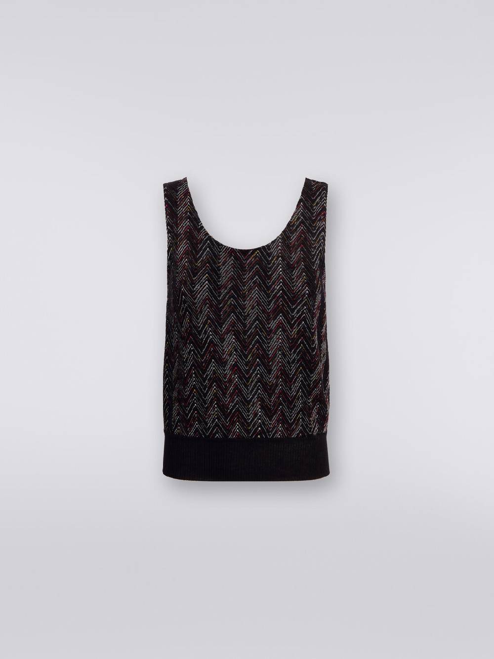 Missoni Canottiera In Maglia Di Lana Viscosa Zig Zag