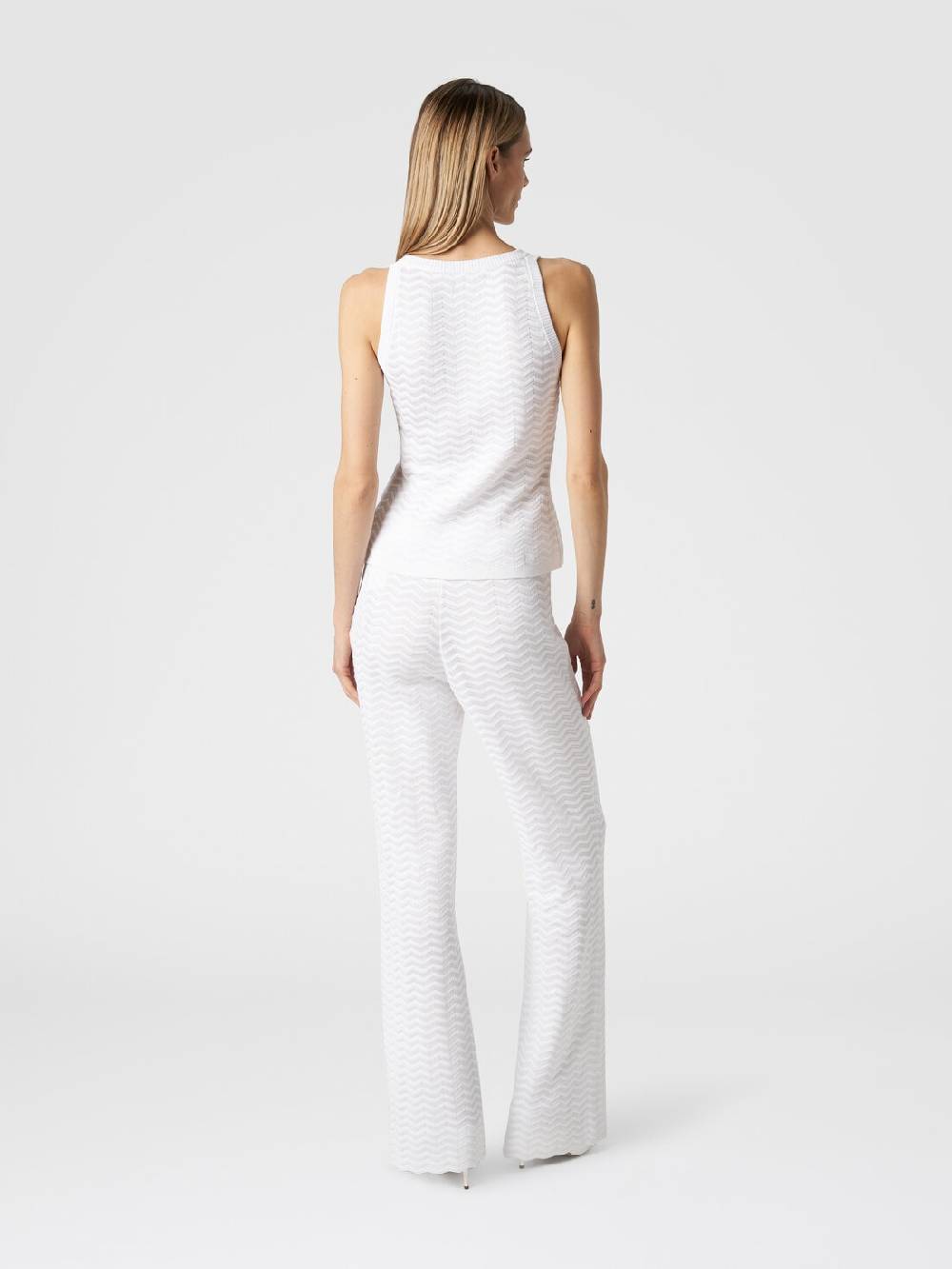 Missoni Canottiera In Maglia Di Viscosa E Cotone Chevron