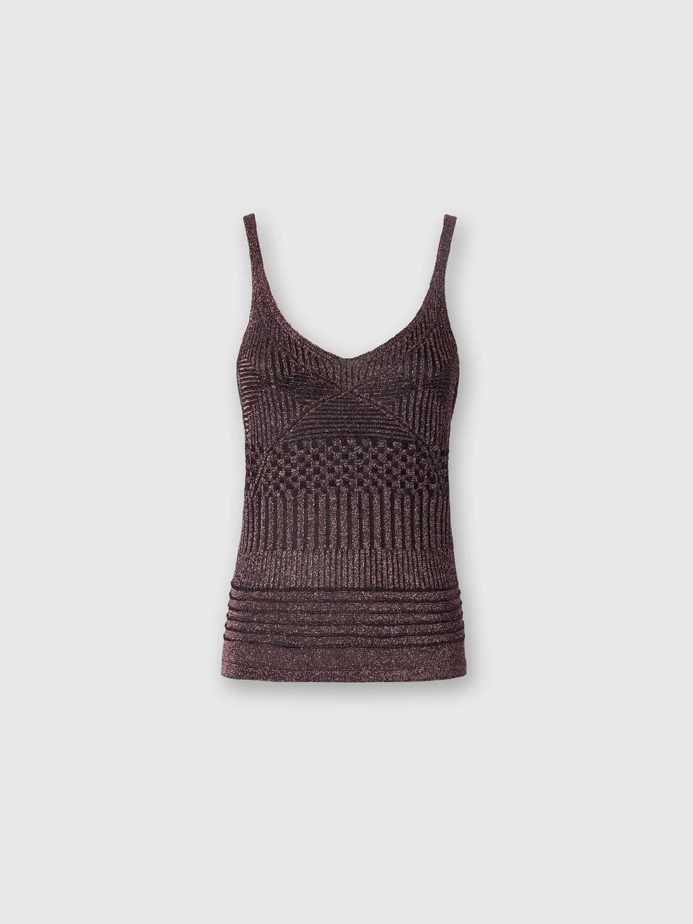 Missoni Canottiera In Viscosa Multilavorazione Lamé