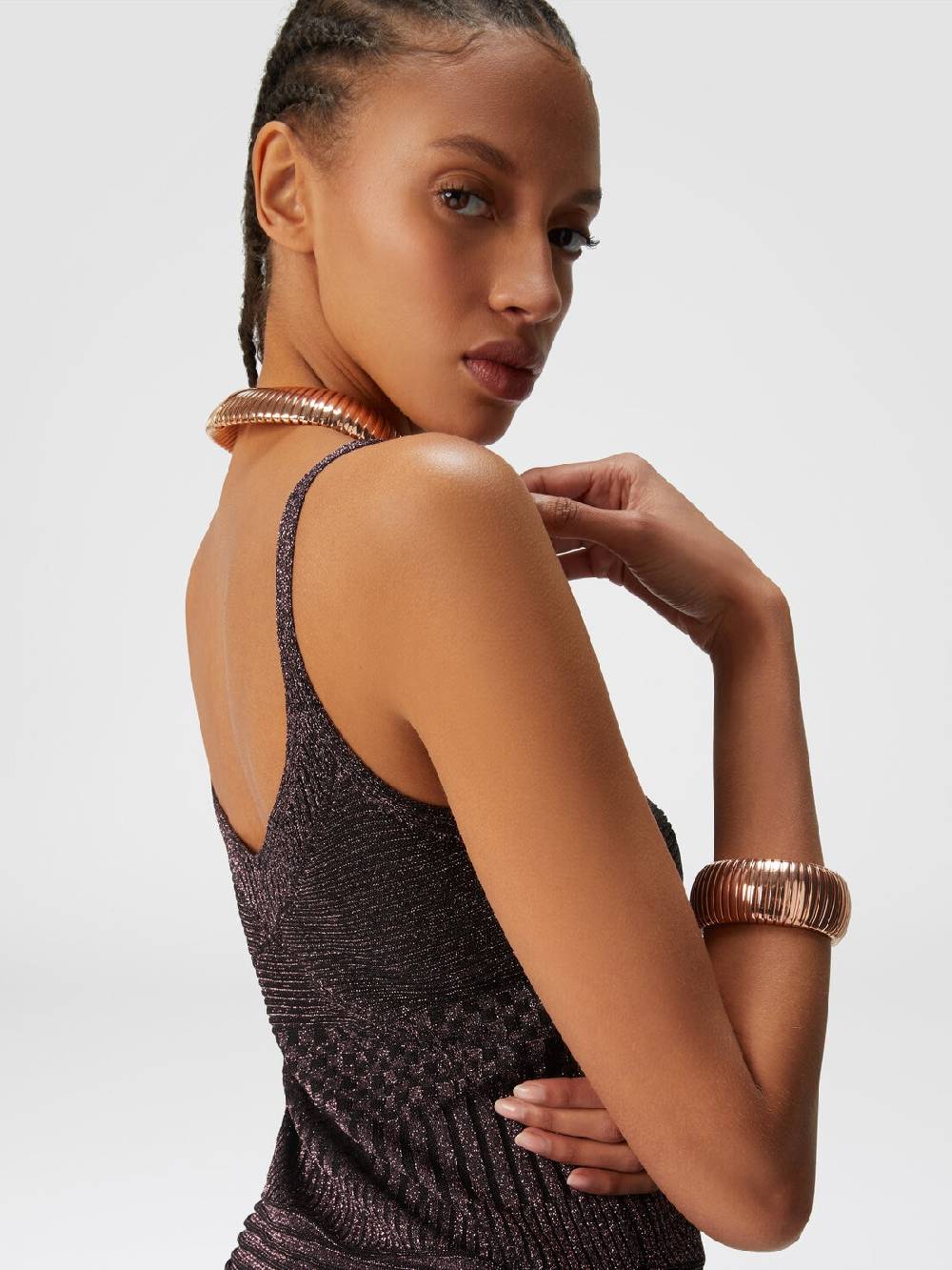 Missoni Canottiera In Viscosa Multilavorazione Lamé