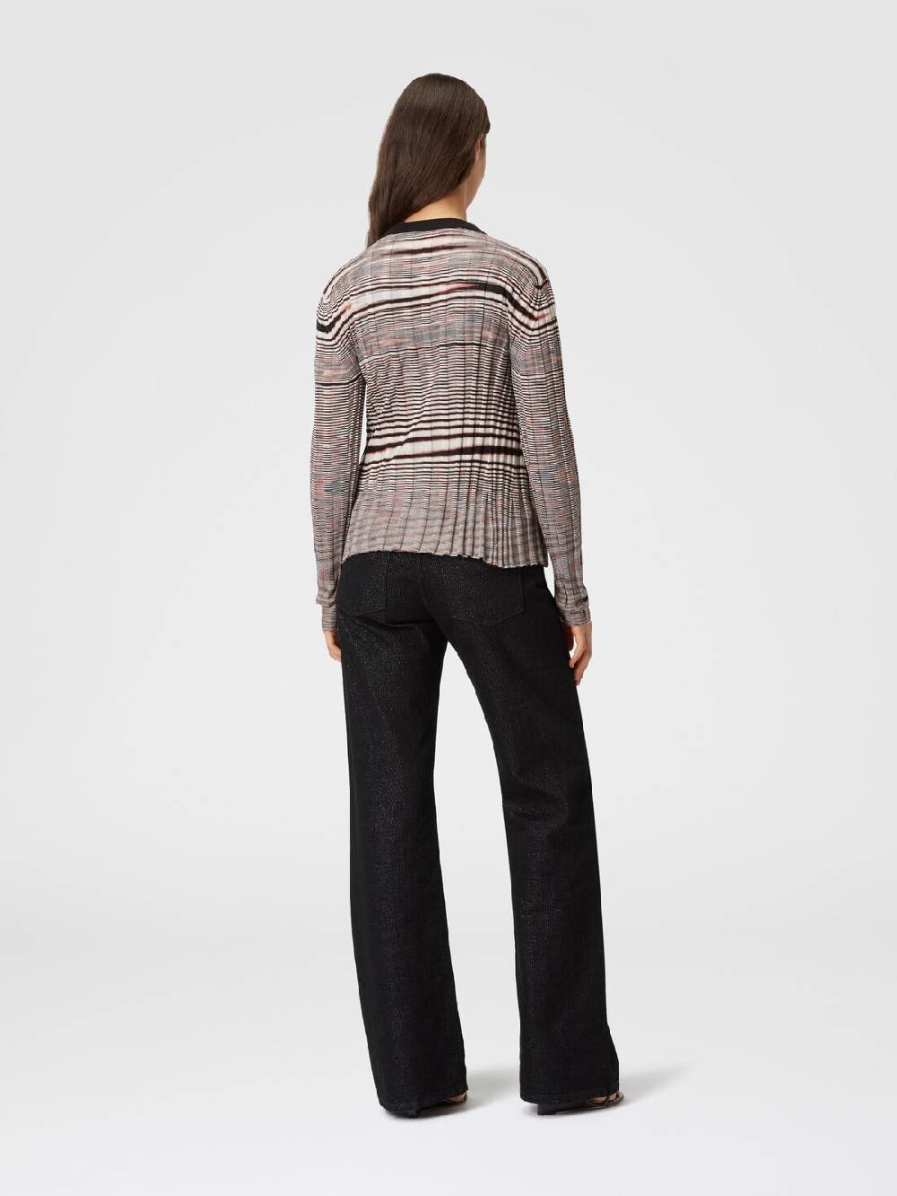 Missoni Cardigan A Costine In Cashmere E Seta Fiammata