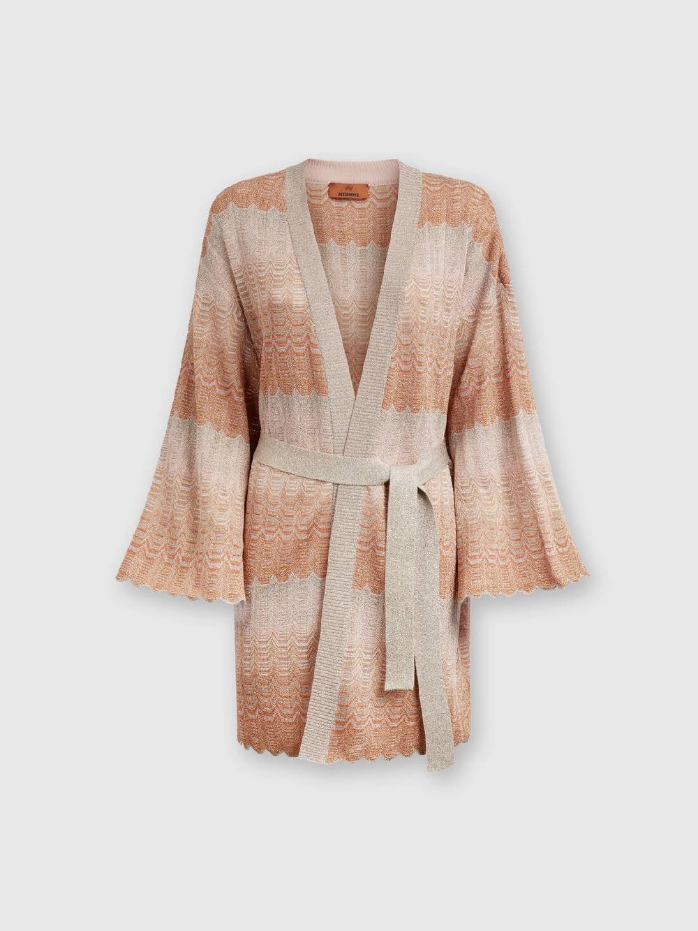 Missoni Cardigan Con Motivo Greca Zig Zag E Cintura