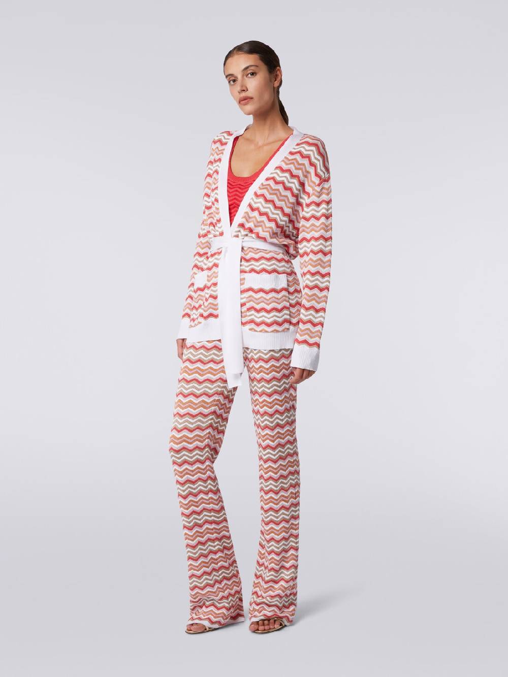 Missoni Cardigan In Maglia Di Cotone E Viscosa Zig Zag